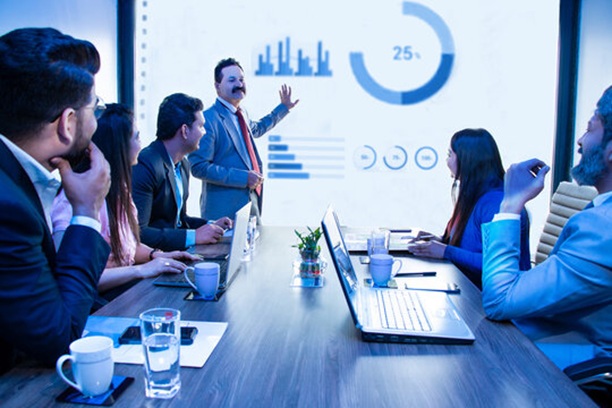 Professional team collaboration